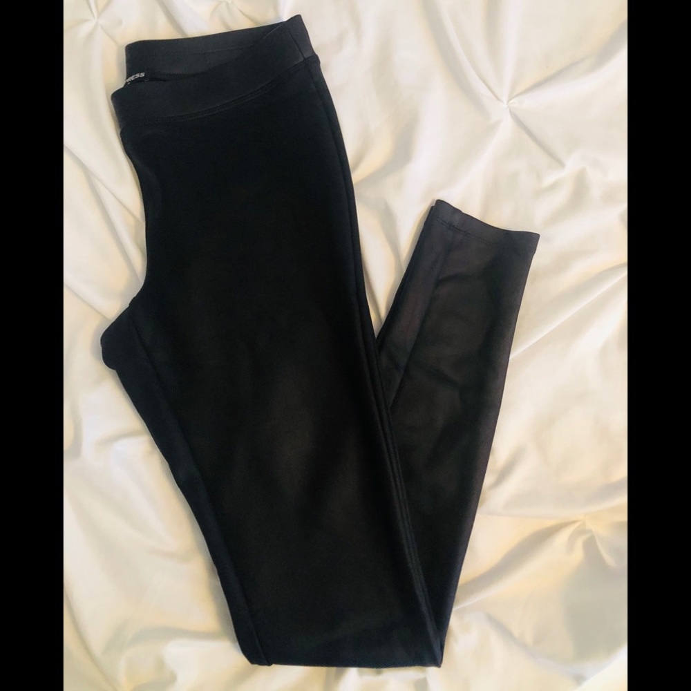 Express Faux Leather Leggings Like New!